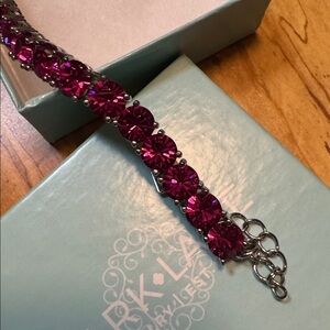Park Lane fuchsia pink impressions bracelet